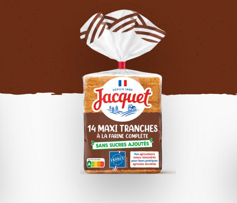 Pain en tranche jacquet
